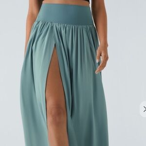 New - Breezeful™ High Waisted Split 2-in-1 Flowy Quick Dry Maxi Casual Skirt